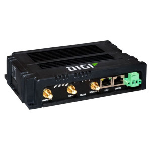 Digi IX15 Cat 4 Gateway with Digi Remote Manager, Single Ethernet, RS-232/485, 9-30 VDC